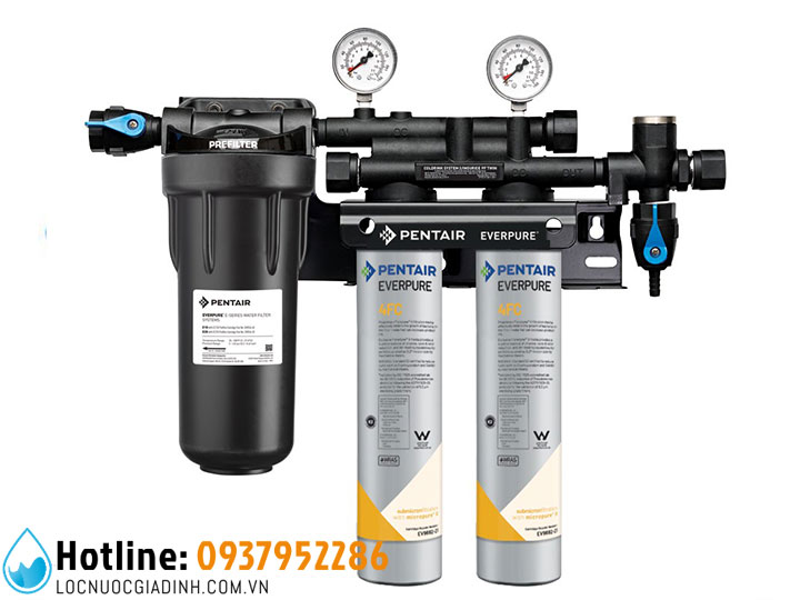Bộ Lọc Nước Cho Máy Pha Cafe & Làm Đá Pentair Everpure Twin 4FC