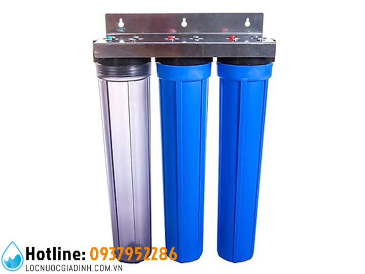 Bộ 3 Cốc Lọc Nước Đầu Nguồn 20 inch Ren 27