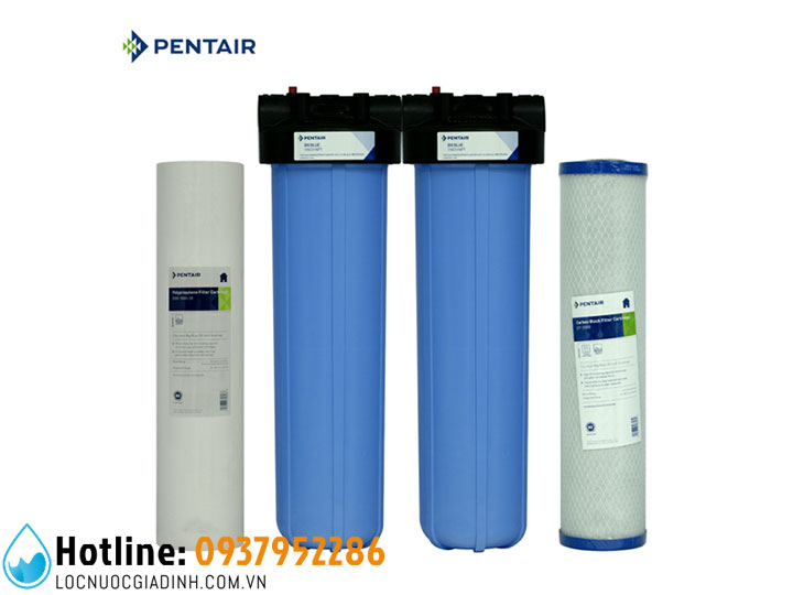 Bộ Lọc Nước Đầu Nguồn Pentair Big Blue 2 Cấp 20 inch