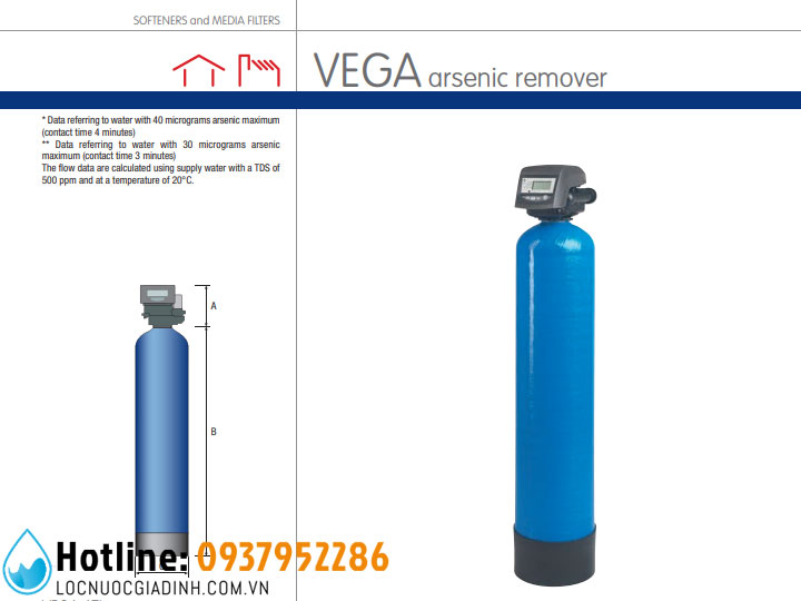 Bộ Lọc Nước Khử Asen Atlas Filtri VEGA