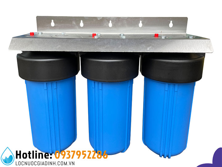 Bộ Lọc Nước Thô Đầu Nguồn 3 Cấp 10 inch BigBlue Béo Ren 34