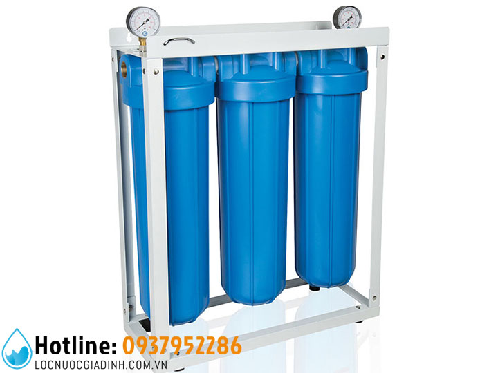 Bộ Lọc Thô Đầu Nguồn 3 Cấp 20 inch