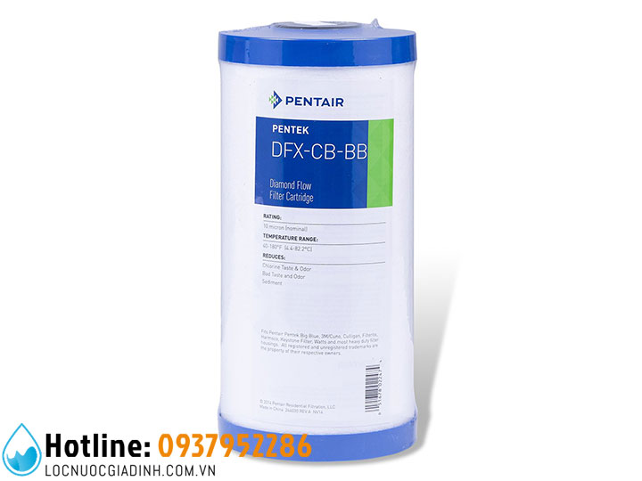 Lõi Lọc Thô 2 in 1 Pentair DFX-CB-10BB