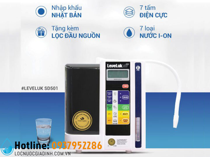 Máy Lọc Nước Điện Giải Kangen Leveluk SD501