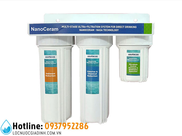 Máy Lọc Nước Nanoceram 5 in 3 Lõi